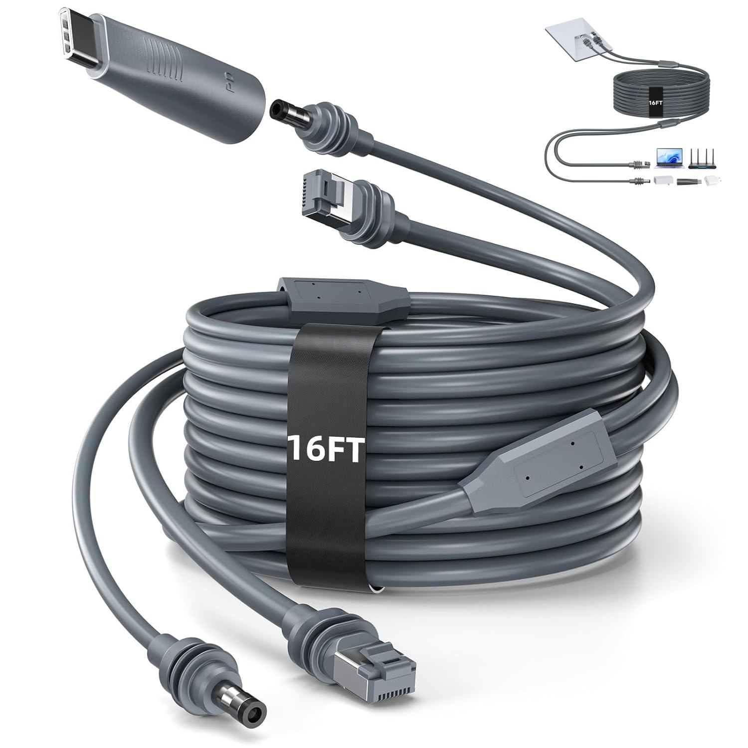 2-in-1 Combined Cable for Star-MINI, 5M(16.4FT)