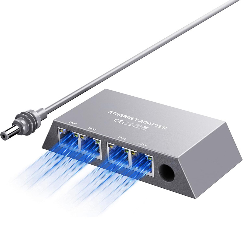 4-Port Gigabit RJ45 Ethernet Adapter