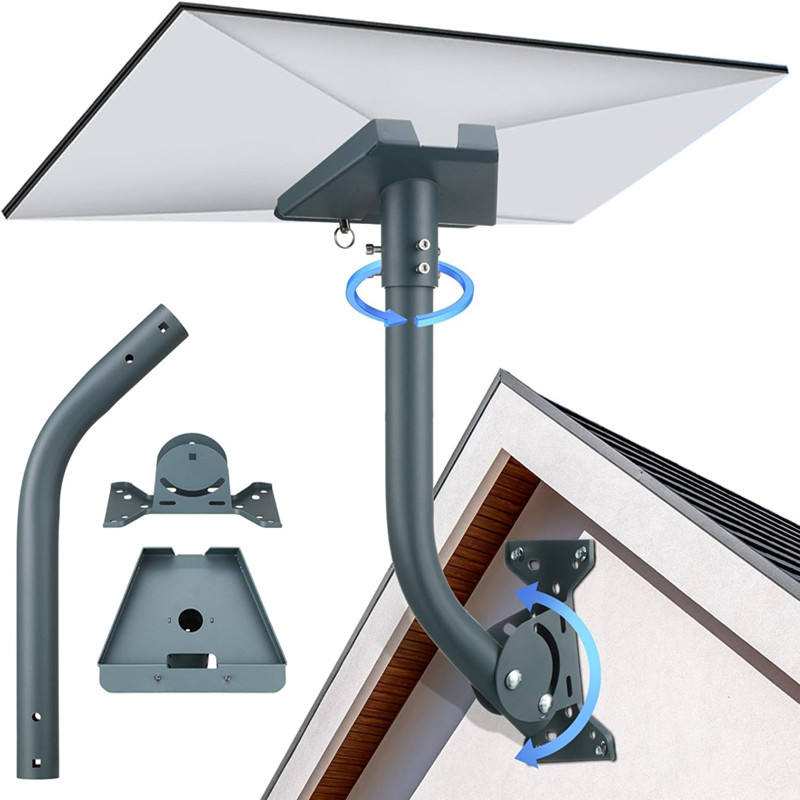 Starlink Gen3 Adjustable Wall Mount Curved Stainless Steel Bracket