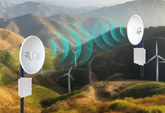 Puente inalámbrico 20 km para Internet de granja / rural — Guía de despliegue